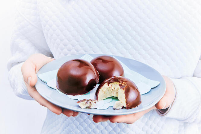 Tupperware Sjokolade med fyll af marshmallows 