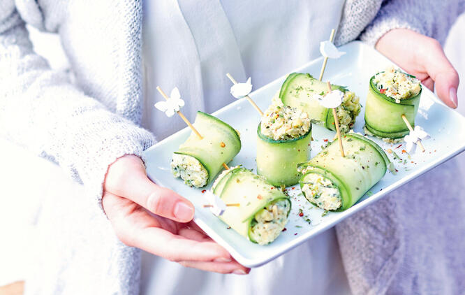 Tupperware Agurkrull med cashewkrem 