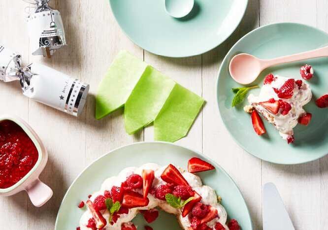 Tupperware Ostekake med bringebær-is 