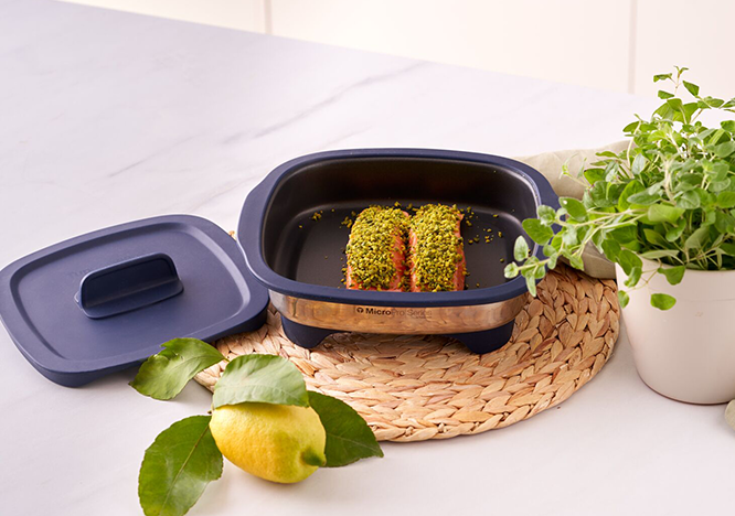 Tupperware Laks med overtrekk av pistasie 