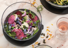 Salat med sukkerroer og rødbeter
